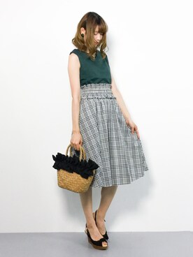 miyaseさん（レディース・166cm）の夏コーディネート