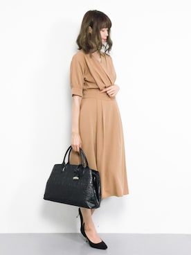 「perche（ペルケ）のアイテム」を使った、miyaseさん（レディース・166cm）の秋コーディネート