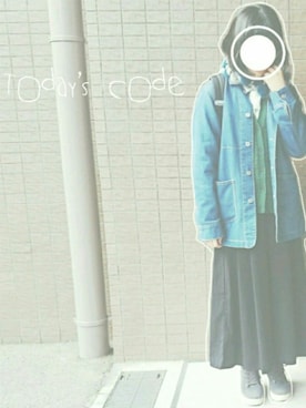 「青文字系」｜あ　や　かさん（レディース・150cm）の冬コーディネート