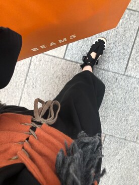 「La Manual Alpargatera（マヌアル・アルパルガテラ）のアイテム」を使った、ANGEさん（レディース・156cm）の秋コーディネート