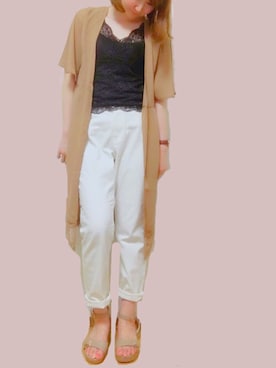 森ぽん。さん（レディース・169cm）の夏コーディネート