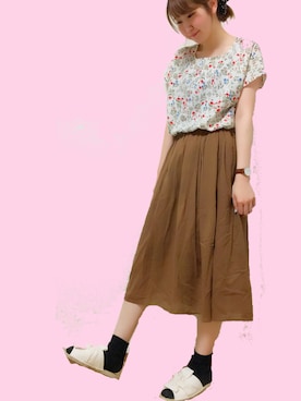 森ぽん。さん（レディース・169cm）の夏コーディネート