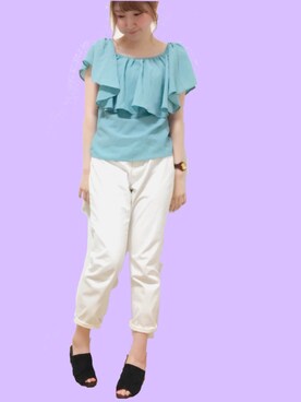 森ぽん。さん（レディース・169cm）の夏コーディネート