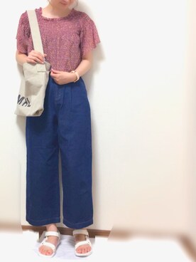 森ぽん。さん(レディース・169cm)の夏コーディネート