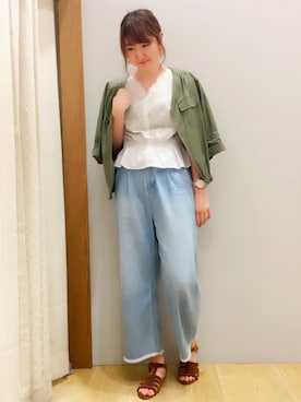 森ぽん。さん(レディース・169cm)の夏コーディネート