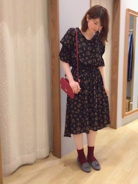 「タッセルシューズ」｜「アイテム（その他）」を使った、森ぽん。さん（レディース・169cm）の夏コーディネート