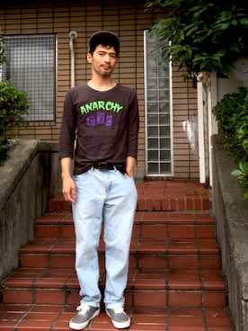 「Left Field（レフトフィールド）のアイテム」を使った、アムさん（メンズ・171cm）の夏コーディネート