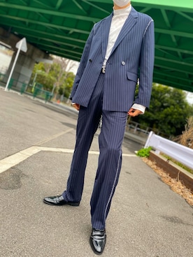 「PATRICK COX（パトリック・コックス）のアイテム（シューズ）」を使った、shoayukaさん（メンズ・178cm）の春コーディネート