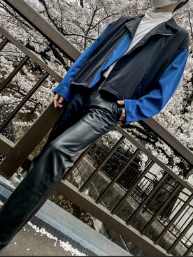 「YON（ヨン）のアイテム」を使った、shoayukaさん（メンズ・178cm）の春コーディネート