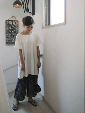「ミカヅキモモコ（ミカヅキモモコ）のアイテム（ピアス（両耳用））」を使った、pony-sannさん（レディース・147cm）の夏コーディネート