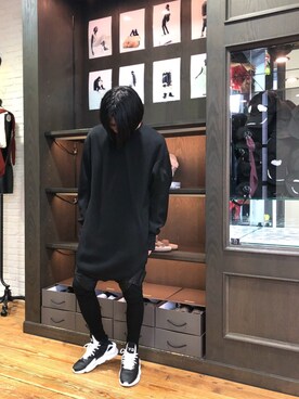 NILoS（ニルズ）の「NILOS/ニルズ/POLYESTER MESH Seamed Pullover 