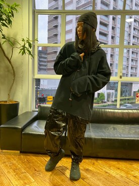 「DANKE SCHON（ダンケシェーン）のアイテム（パーカー）」を使った、keitoさん（メンズ・167cm）の秋コーディネート