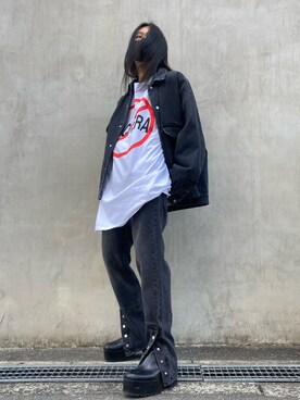 「DANKE SCHON（ダンケシェーン）のアイテム（デニムジャケット）」を使った、keitoさん（メンズ・167cm）の冬コーディネート