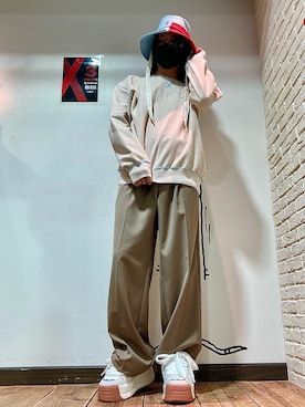 「DANKE SCHON（ダンケシェーン）のアイテム（スラックス）」を使った、keitoさん（メンズ・167cm）の春コーディネート