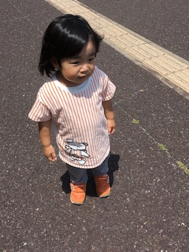 「しろくまちゃん」｜mimioさん（キッズ・80cm）の夏コーディネート