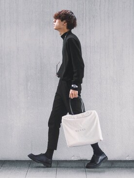 Koji Matsuzaki使用「LAD MUSICIAN（LAD MUSICIAN[ラッドミュージシャン]　SLIM SLACKS）」的時尚穿搭