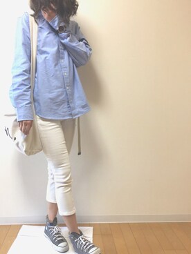 「MARGARET HOWEEL」｜「アイテム（アナログ腕時計）」を使った、yünさん（レディース・166cm）の春コーディネート