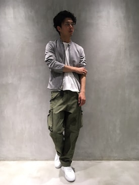 「TATRAS（タトラス）のアイテム（ライダースジャケット）」を使った、DAISUKEさん（メンズ・178cm）の春コーディネート