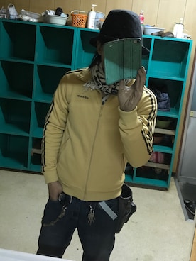 「平成最後のWEARISTAセンバツ」｜「アイテム（ジャージ）」を使った、ともキングさん（メンズ・176cm）の春コーディネート