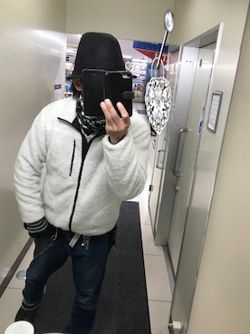 「kutir」｜「アイテム（ブルゾン）」を使った、ともキングさん（メンズ・176cm）の冬コーディネート