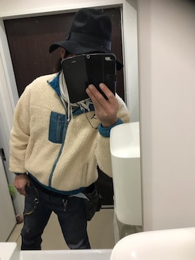 「kutir」｜「アイテム（ブルゾン）」を使った、ともキングさん（メンズ・176cm）の冬コーディネート