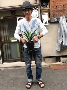 「ZIP FIVE（ジップファイブ）のアイテム（シューズ）」を使った、ともキングさん（メンズ・176cm）の秋コーディネート