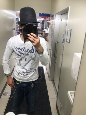 「Doublefocus（ダブルフォーカス）のアイテム」を使った、ともキングさん（メンズ・176cm）の夏コーディネート