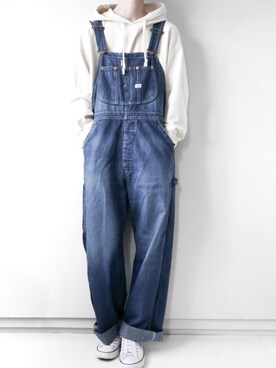 スウェットオーバーサイズプルパーカ 長袖 を使ったメンズ人気ファッションコーディネート Wear