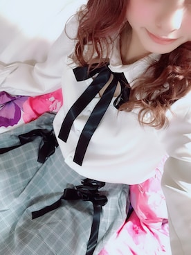 「Mars（マーズ）のアイテム（トップス）」を使った、runaさん（レディース・158cm）の春コーディネート