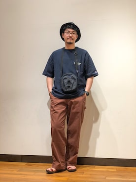 「MASTER&Co（マスターアンドコー）のアイテム（パンツ）」を使った、takuさん（メンズ・178cm）の春コーディネート