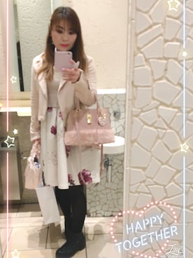 「dazzlin（ダズリン）のアイテム（ライダースジャケット）」を使った、sumika_pinkpurpleさん（レディース・161cm）の春コーディネート