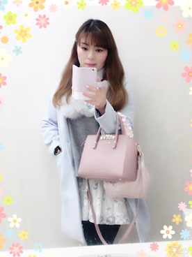「スナイデル」｜「アイテム（チェスターコート）」を使った、sumika_pinkpurpleさん（レディース・161cm）の春コーディネート