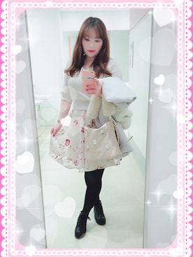 「スナイデル」｜「アイテム（ノーカラージャケット）」を使った、sumika_pinkpurpleさん（レディース・161cm）の冬コーディネート