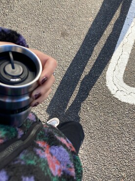 「BEAMS（ビームス）のアイテム（その他アウター）」を使った、himixxさん（レディース・157cm）の冬コーディネート