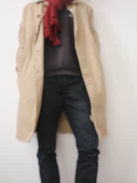 「L.L.Bean（エルエルビーン）のアイテム（トレンチコート）」を使った、しゅーーさん（メンズ・170cm）の冬コーディネート