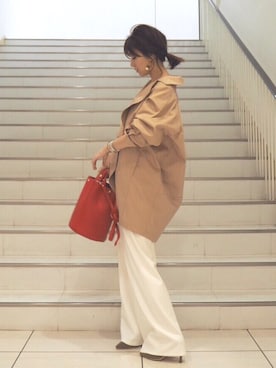 「さしいろ」｜「アイテム（ジャケット/アウター）」を使った、m7mさん（レディース・157cm）の春コーディネート