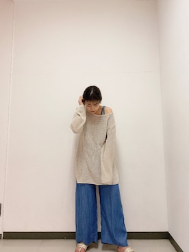 「テンセル」｜TANAKAさん（レディース・166cm）の春コーディネート