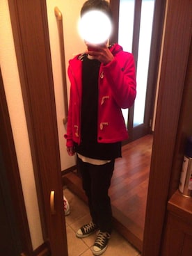 「アイテム（ダッフルコート）」を使った、りょうたろうさん（メンズ・177cm・10代）の冬コーディネート