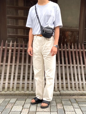 「CASIO」｜「アイテム（サンダル）」を使った、❤️marshmallow❤️さん（メンズ・176cm）の秋コーディネート