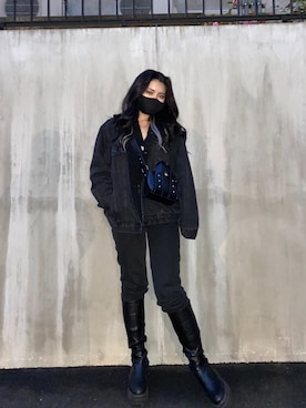 「jsブーツしか勝たん」｜Cさん（レディース・164cm）の冬コーディネート