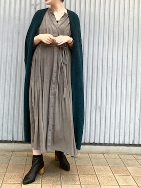 「アパレルスタッフ」｜「アイテム（その他アウター）」を使った、tani_lemageさん（レディース・160cm）の秋コーディネート