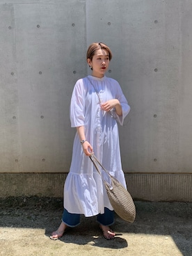 「SET UP」｜「アイテム（ワンピース/ドレス）」を使った、tani_lemageさん（レディース・160cm）の春コーディネート