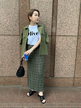 「かたかけ」｜otaniさん（レディース・160cm）の春コーディネート