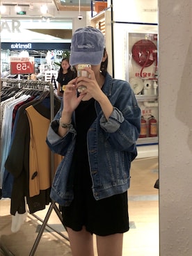 「H&M（エイチ・アンド・エム）のアイテム（つなぎ/オールインワン）」を使った、SallyHさん（レディース・168cm）の夏コーディネート