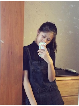 「MONKI（モンキ）のアイテム（オールインワン・サロペット）」を使った、SallyHさん（レディース・168cm）の夏コーディネート