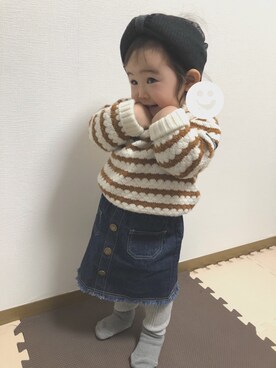 riiさん（キッズ・70cm）の冬コーディネート