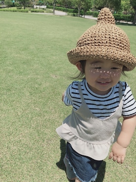 riiさん（キッズ・70cm）の夏コーディネート