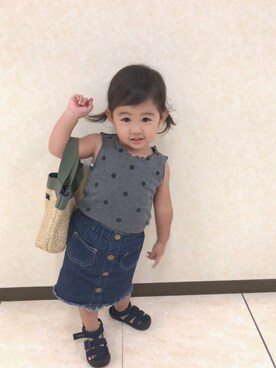 riiさん（キッズ・80cm）の夏コーディネート