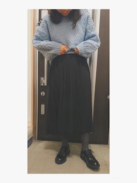 「シャーベットカラー」｜「アイテム（ワンピース/ドレス）」を使った、haruさん（レディース・150cm）の冬コーディネート