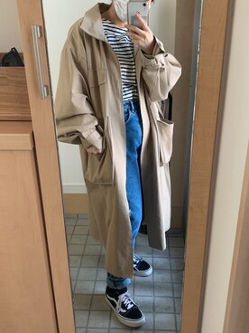 「DHOLIC（ディーホリック）のアイテム（その他アウター）」を使った、haruさん（レディース・150cm）の春コーディネート